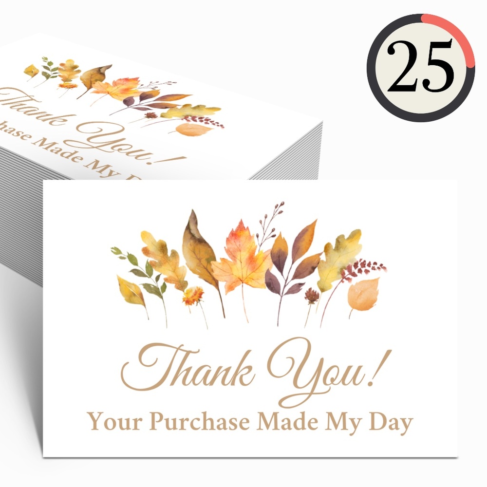 Autumn Fall Thank You Cards